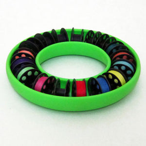 Blue Feather M Class Bobbin Saver Lime