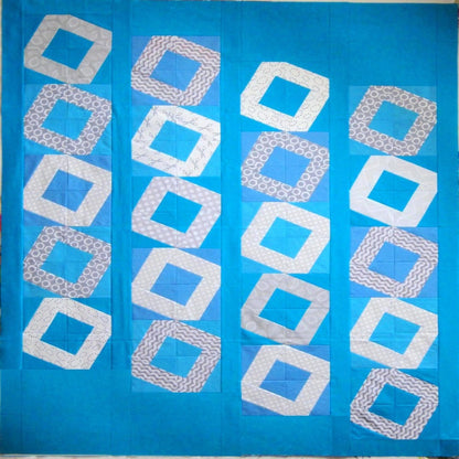 X Blocks Basix Baby-O Pattern - sewing pattern by Quilt Queen Designs - detail view