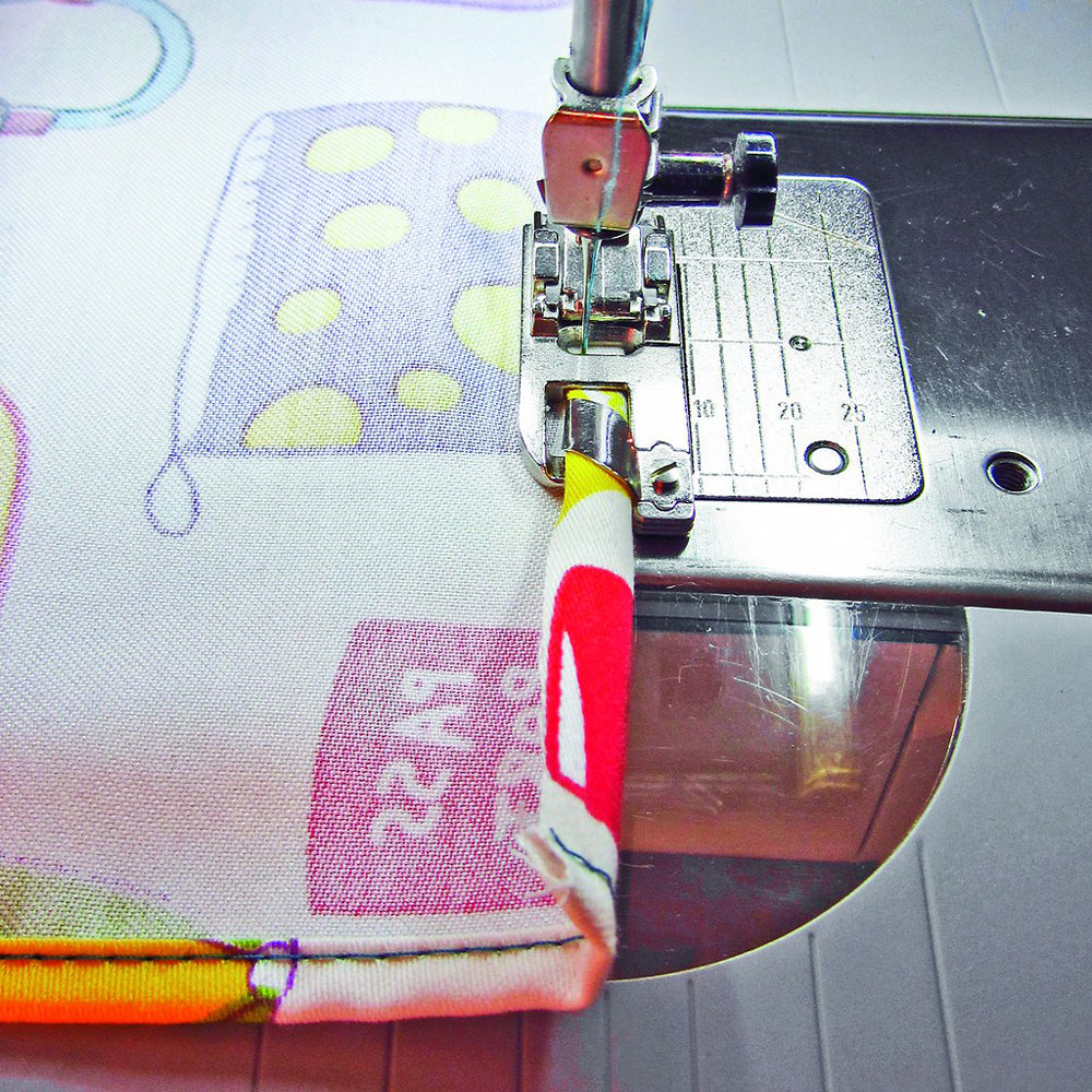 Sample of rolled hem creation