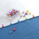 Clover Wonder Clips Rainbow Colours  1" x 3/8"