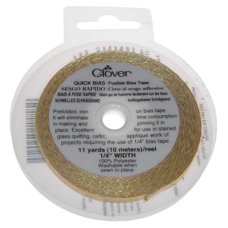 Clover Quick Bias Tape 6mm x 10m Gold
