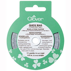Clover Quick Bias Tape 6mm x 10m Silver