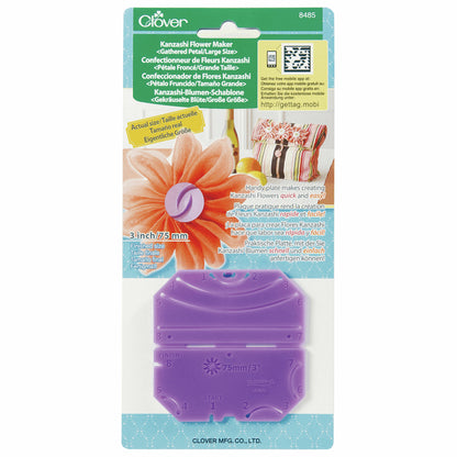 Clover Kanzashi Flower Maker Gathered Petal Large 75mm 3"