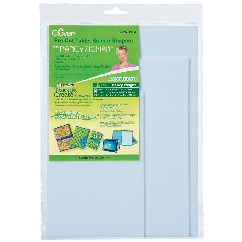 Clover Pre-Cut Tablet Keepers Shapers - Assorted
