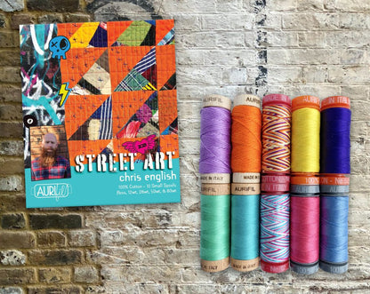 Aurifil Chris English Street Art 80, 50, 28, 12wt & Floss