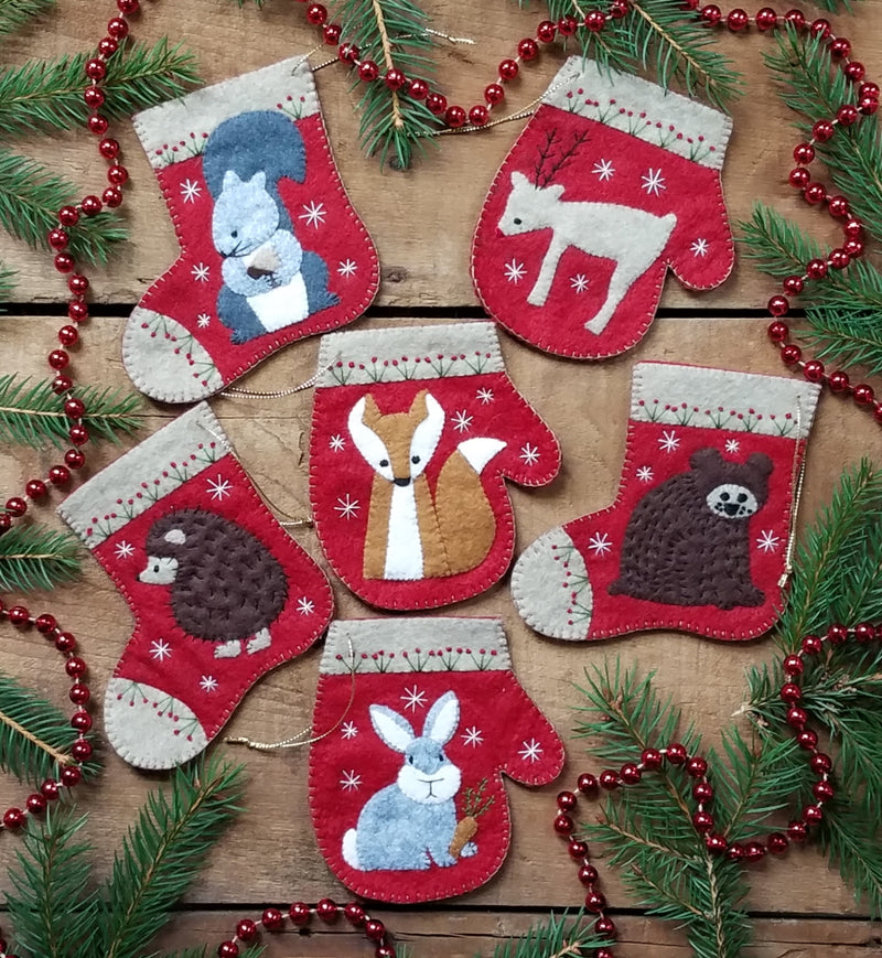 Rachel Pellman Christmas Critters Ornaments