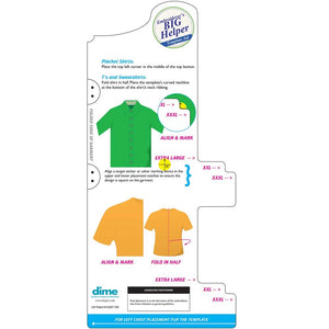 DIME Embroiderer's Helper Templates Set 4 - Machine Embroidery Guides