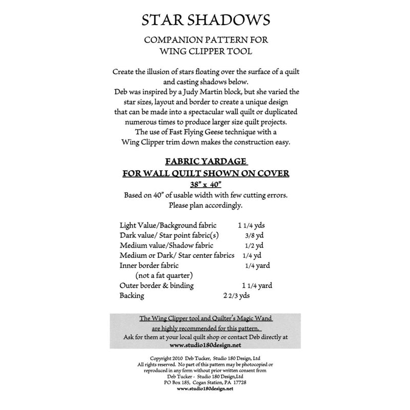 Studio 180 Star Shadows Pattern