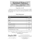 Studio 180 Summer Solstice Pattern