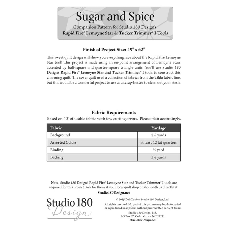 Studio 180 Sugar and Spice Pattern