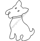 Quilting Creations Stencil 5" x 7"  Scotty Dog | Quilting Stencils