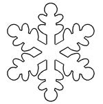 Quilting Creations Stencil 5x5½" Snowflake