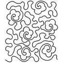 Quilting Creations Stencil 11" Rose Stipple