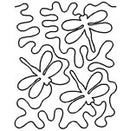 Quilting Creations Stencil 11" Dragonfly Stipple