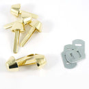 Emmaline Bucket Purse Feet 9/16" 14mm Pack of 6