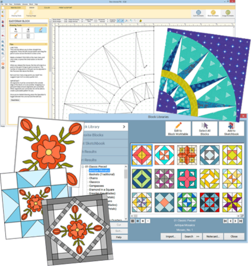 Electric Quilt 8 Quilt Design Software