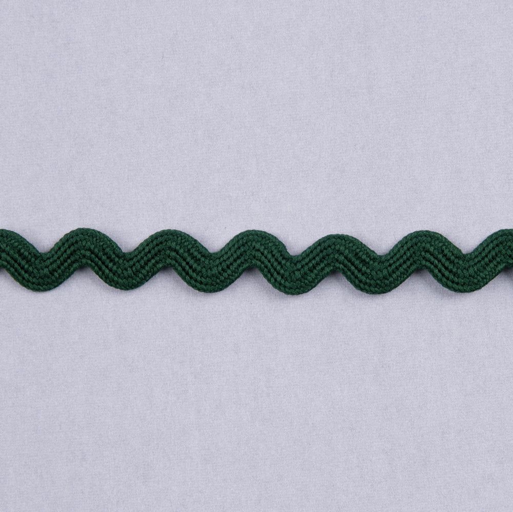 Ric Rac Trim Forest Green 8mm x 50m