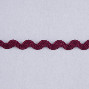 Ric Rac Trim Red Wine 8mm x 50m