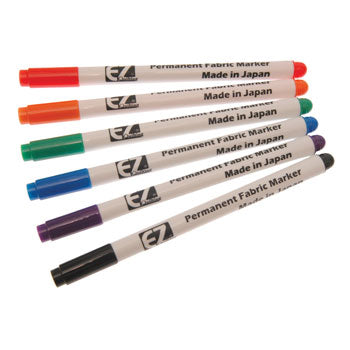 EZW Permanent Fabric Markers Pack of 6