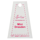 Sew Easy Mini Dresden 2½"  Template
