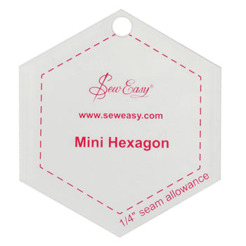 Sew Easy Mini Hexagon 1½"  Template
