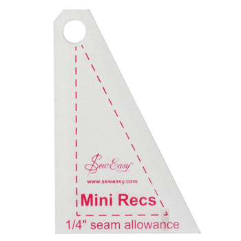 Sew Easy Mini Recs 2½"  Template