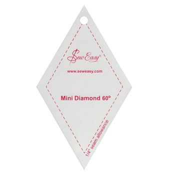 Sew Easy Mini 60 Degree Diamond 3"  Template