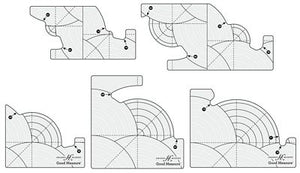 Amanda Murphy ¼" Baptist Fan Template Fan Set of 5