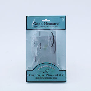 Amanda Murphy ¼" Every Feather Plume Template Set of 4