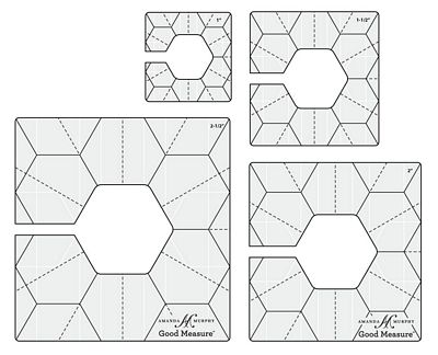 Amanda Murphy ¼" Every Hexagon Set 2 Set of 3