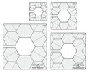Amanda Murphy ¼" Every Hexagon Set 1 Set of 4