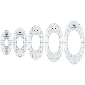 Amanda Murphy ¼" Every Oval Templates Pack of 5