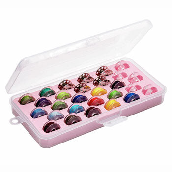 Hemline Bobbin Box  for 28 Standard Plastic or Metal Bobbins