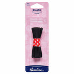 Hemline General Purpose Braided Elastic 5m x 3mm - Black