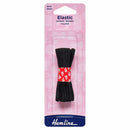 Hemline General Purpose Braided Elastic 5m x 3mm - Black
