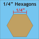 Paper Piecing Hexagons ¼"