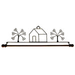 Ackfeld 22" Wire Hanger House & Tree & Decorative Dowel