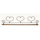 Ackfeld 16" Three Heart Wire Hanger with With Â¼" Dowel