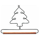 Ackfeld 7½" Tree Wire Hanger With ¼" Dowel