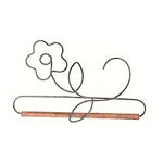 Ackfeld 8" Pansy Wire Hanger With ¼" Dowel