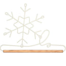 Ackfeld 6"  Snowflake Wire Hanger With Dowel - White