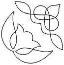 Quilting Creations Stencil 5" Tulip & Norse Triangles