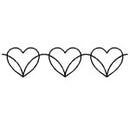 Quilting Creations Stencil 4" Dancing Hearts