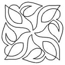 Quilting Creations Stencil 8¼" Swirling Leaves