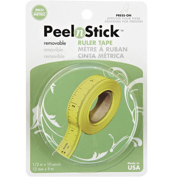Therm O Web Peel 'n Stick Tape Measure ½" x 10yds (imperial)