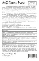 Lazy Girl Designs Towne Bag Pattern