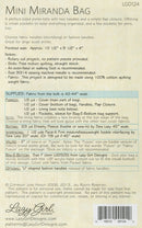 Lazy Girl Designs Mini Miranda Bag Pattern