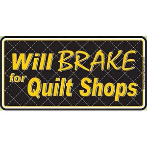 Quilters Licence Plates