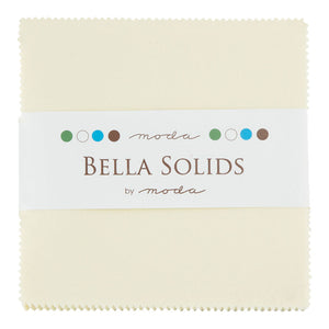 Moda Charm Squares Bella Solids Snow 11