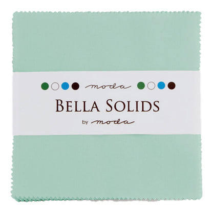 Moda Charm Squares Bella Solids Home Town Sky 177